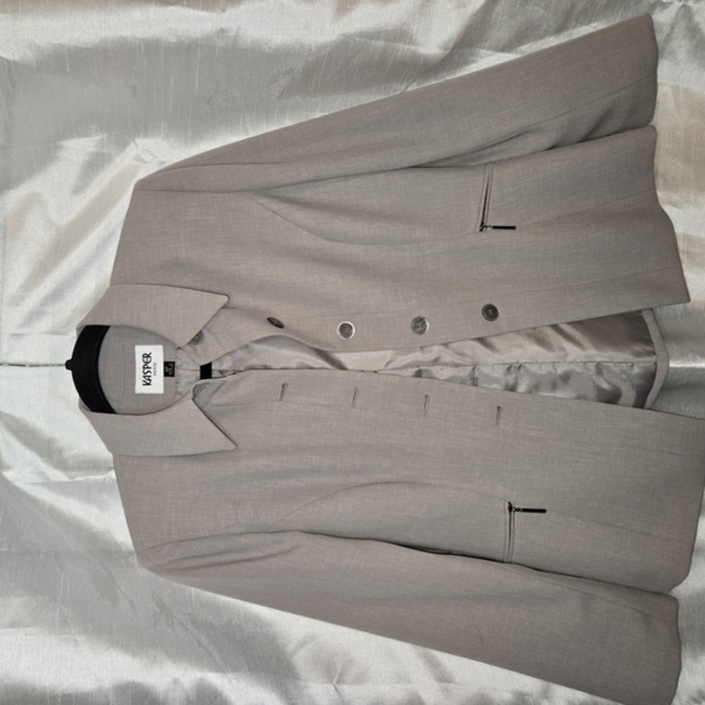Kasper Taupe Blazer Size 6P